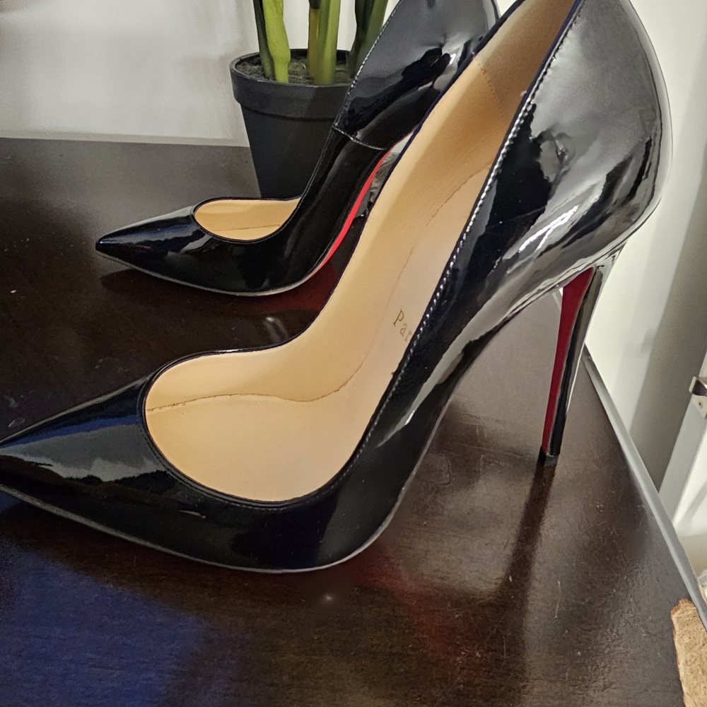 Elegant Black Louboutin Stiletto Heels